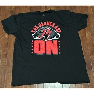 AJ Styles "The Gloves Are On" Black Double‎ Sided T-Shirt WWE Sz 3XL